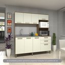 Ver imagem 1 de Cozinha Compacta 182,10cm 8 Portas e 2 Gavetas sem Tampo sem Fundo 354 Luciane Móveis
