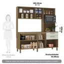 Ver imagem 2 de Cozinha Compacta 182,10cm 8 Portas e 2 Gavetas sem Tampo sem Fundo 354 Luciane Móveis