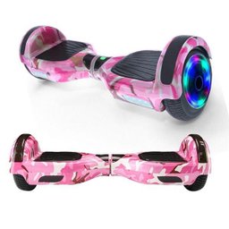 Hoverboard Overboard Skate Elétrico Led Rosa Camuflado Nº26 - 3