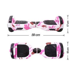 Hoverboard Overboard Skate Elétrico Led Rosa Camuflado Nº26 - 2