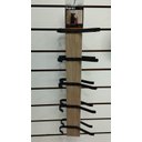 Ver imagem 1 de Cabideiro de Madeira Duplo Nogueira com 5 Ganchos Pretos Grasnde