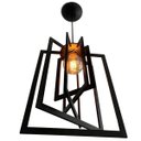 Ver imagem 1 de Lustre Pendente Rustico Madeira Teto Sala Cozinha Retângulo