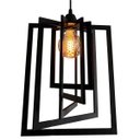 Ver imagem 2 de Lustre Pendente Rustico Madeira Teto Sala Cozinha Retângulo