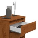 Ver imagem 5 de Kit 2 Mesa de Cabeceira Retrô Wood 3 Gavetas Freijó – EJ Móveis