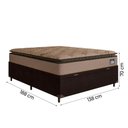 Ver imagem 4 de Cama Box Baú Casal Colchão Espuma D33 Pillow Top Van Gogh 138x188x70cm Hellen