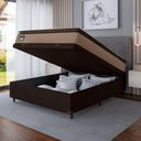 Ver imagem 2 de Cama Box Baú Casal Colchão Espuma D33 Pillow Top Van Gogh 138x188x70cm Hellen