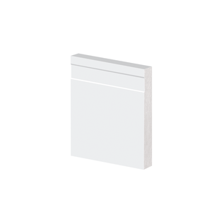 Guarnição Poliestireno 10cm Frisado Branco 41010 Arquitech