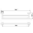 Ver imagem 3 de Porta Toalha Loren Loft Nickel 2042 N82 Duplo Lorenzetti