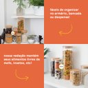 Ver imagem 6 de Potes de Vidro para Mantimentos com Tampa Bambu 200Ml - 5 Pçs
