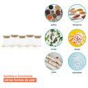 Ver imagem 4 de Potes de Vidro para Mantimentos com Tampa Bambu 200Ml - 5 Pçs