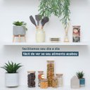 Ver imagem 7 de Potes de Vidro para Mantimentos com Tampa Bambu 200Ml - 5 Pçs