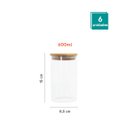 Ver imagem 3 de Conjunto de 6 Potes Herméticos de 600 ml com Tampa de Bambu