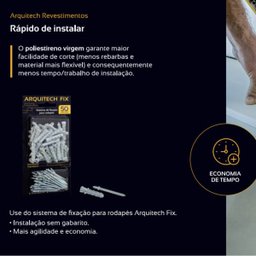 Prego Bucha para Fixaçao de Rodapes Guarniçao Arquitech Fix - 6