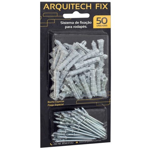 Prego Bucha para Fixaçao de Rodapes Guarniçao Arquitech Fix