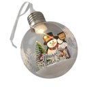 Ver imagem 6 de Bola Enfeite Arvore Natal Natalino Boneco de Neve Luz Led Festa Fim de Ano Decoraçao Enfeite Evento