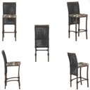 Ver imagem 5 de Mesa Bistrô e 4 Banquetas Roma Marrom Corda Náutica Estofado 6 Trama Original