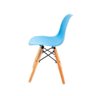 Cadeira Eames Infantil Azul - Base Madeira Natural - 3