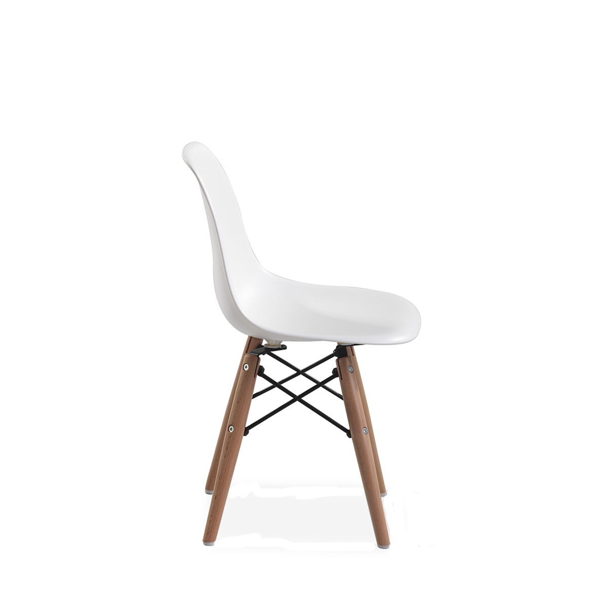 Cadeira Eames Infantil Branca - Base Madeira Natural - 2