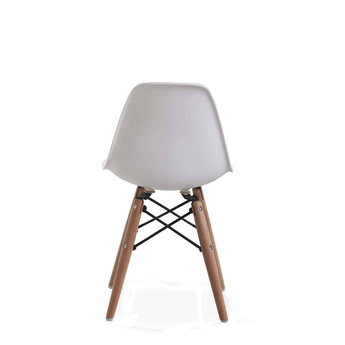 Cadeira Eames Infantil Branca - Base Madeira Natural - 3