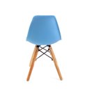 Ver imagem 5 de Conjunto com 2 Cadeiras Eames Infantil Azul - Base Madeira Natural