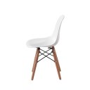 Ver imagem 4 de Conjunto com 2 Cadeiras Eames Infantil Branca - Base Madeira Natural