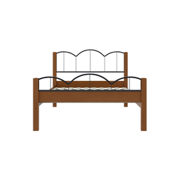 Cama Casal Mdf Oasis Preto/nature 151x202cm Estilo Retrô:nature - 2
