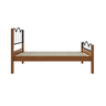 Cama Casal Mdf Oasis Preto/nature 151x202cm Estilo Retrô:nature - 4