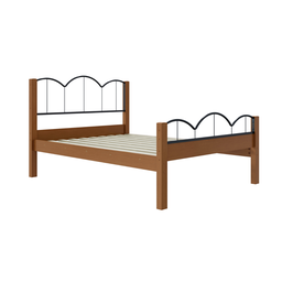 Cama Casal Mdf Oasis Preto/nature 151x202cm Estilo Retrô:nature - 3