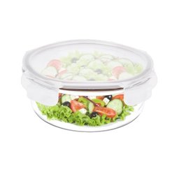 POTE DE VIDRO REDONDO MARMITA HERMETICO 620ML LOCK&STOCK - 1
