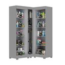 Ver imagem 5 de Armário Multiuso para Lavanderia Modulado 5 Portas com Pés Ônix Aurora Cinza/Onix