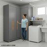Armário Modulação Lavanderia 5 Portas com Pés Aurora - 6