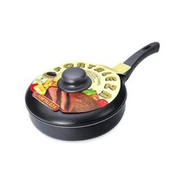 Frigideira Reta 24Cm Com Tampa - Black - Fortaleza - 1