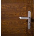 Ver imagem 3 de Porta de Alumínio de Giro 210x100cm com Textura de Madeira Integral Astra Abertura Direita