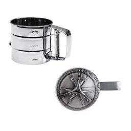 Polvilhador Caneca de Inox Peneira Farinha Açúcar Chocolate - 1