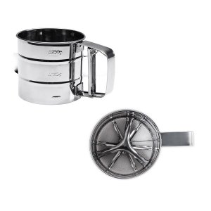 Polvilhador Caneca de Inox Peneira Farinha Açúcar Chocolate