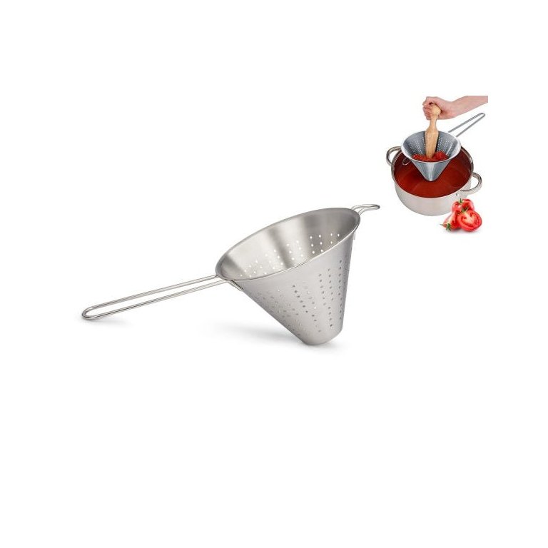 Coador Passador Chinoy 18cm Peneira para Coar Molho de Tomate
