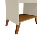 Ver imagem 3 de Kit 2 Mesas de Cabeceiras para Quarto Retrô Pé de Madeira