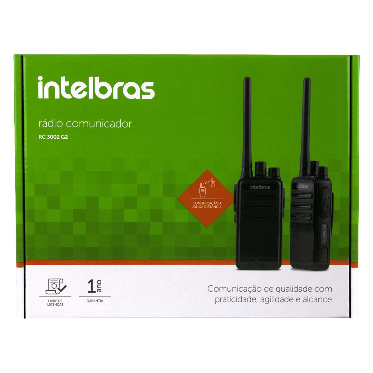 Rádio Comunicador Walk Talk Intelbras Rc 3002 G2 Longo Alcance 20 Km - 2