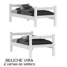 Beliche Solteiro Leticia Reforçada Que Vira Duas Camas Branco - 3