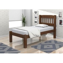 Cama Solteiro de Madeira Maciça - Italia - 3