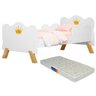 Cama Infantil Realeza Branco e Colchão Juvenil - 1