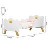 Cama Infantil Realeza Branco e Colchão Juvenil - 3