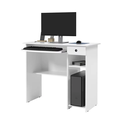 Ver imagem 2 de Escrivaninha / Mesa de Computador - Branca 1 Gaveta - Viena