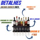 Ver imagem 3 de Barzinho de Parede - 54X26 com Porta Taças - Preto