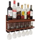 Ver imagem 2 de Barzinho de Parede - 54X26 com Porta Taças - Imbuia