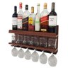 Barzinho de Parede - 54X26 com Porta Taças - Imbuia - 5