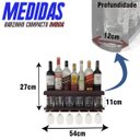 Ver imagem 7 de Barzinho de Parede - 54X26 com Porta Taças - Imbuia