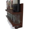 Barzinho de Parede - 54X26 com Porta Taças - Imbuia - 4