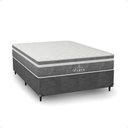 Ver imagem 7 de Cama Box Casal Cinza + Colchão Paris Molas Ensacadas Cinza Suede Cinza/cinza