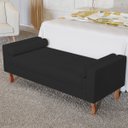 Ver imagem 2 de Recamier Baú Félix Solteiro 140 cm Suede - ADJ Decor - Preto